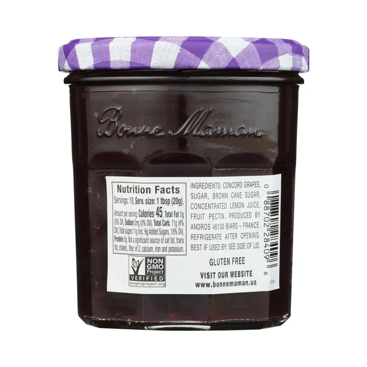(Pack of 6) Bonne Maman Spread Fruit Concord Grape 12.7 Oz