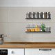 thumbnail image 4 of Set of 4 Wall Mounted Metal Spice Racks for Hanging with Glue or Screw Mounting Black, 4 of 5