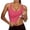 Hot Pink, variant on Women's Square Neck Camisole With Built In Bra Comfortable Stretchy Tank Top for Everyday Wear and Workout Layering Shelf Bra Camisole for Long Lace Camisole for Layering Extra Long Layering