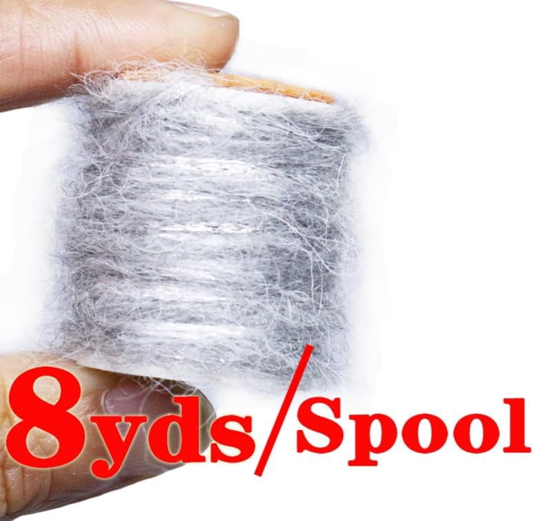 Zaoz Pack of 5 Fishing Fly Tying Material Dirty Bug Yarn Mottled Dubbing Rope Line for Tying Shrimps Nymphs Caddis Flies A418