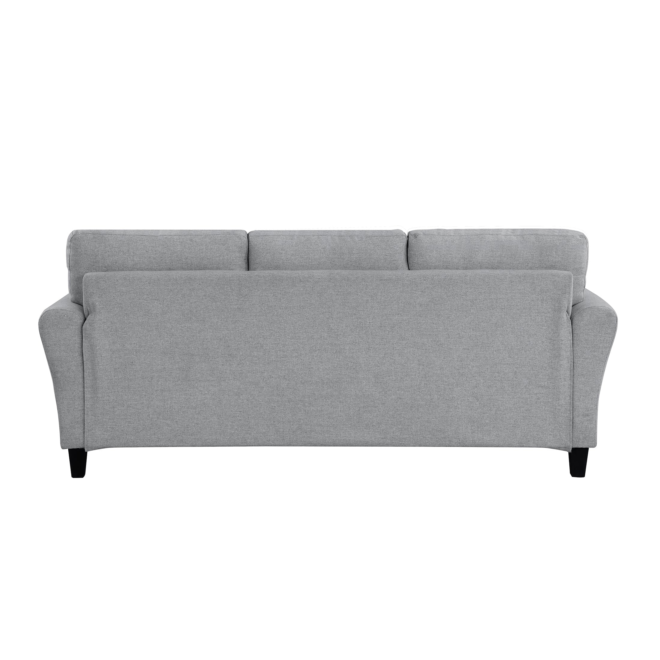 OakvillePark Eunice Fabric Upholstered Living Room Sofa, Dark Gray