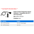 thumbnail image 2 of Engine Coolant Temperature Sensor Connector - Compatible with 2011 - 2019 Ford Fiesta 2012 2013 2014 2015 2016 2017 2018, 2 of 2