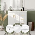 thumbnail image 3 of Modern Bathroom Cabinet, Vanity Bathroom With Top Sink, 3 Drawers, Soft Closing Door 30'' Bathroom Vanity, Single Sink Bathroom Vanity Cabinet, 3 of 9