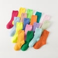 thumbnail image 5 of Calcetines de colores nuevos para niños de primavera y verano, calcetines de pila de color caramelo para niños, calcetines de color sólido para escuela primaria, 5 of 5