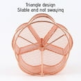 thumbnail image 6 of Pen Holder under $5! Yrmaups 360 Degree Rotating Rose Gold Pen Holder, Desk Organizer for Office Supplies,schoolArt Tools, Multi Compartment, Metal Mesh, Stylish, 6 of 9