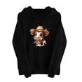 thumbnail image 2 of Aimik Womens Funny Cow Graphic Hoodies Sweatshirts Long Sleeve Pullover Tops with Drawstring Pockets Fall Loose Comfy Hoodied Tops, 2 of 6