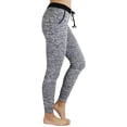 thumbnail image 4 of ToBeInStyle Women's Heathered French Terry Jogger Pants, 4 of 5