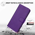 thumbnail image 5 of Decase Wallet Case for Samsung Galaxy A56 5G, Lychee Pattern Leather Flip Protective Cover with Card Slots Wrist Strap,Shockproof Premium PU Leather Wallet Phone Case with Magnetic Function,Purple, 5 of 6