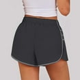 thumbnail image 6 of Riforla Women's Running Shorts High Waisted Pleated Contrast Color Short Shorts for Women Grey M, 6 of 8