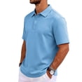 thumbnail image 3 of Men's Polo Shirts Short Sleeve Quick Dry Outdoor Golf Sports Shirts, 3 of 6