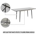 thumbnail image 7 of Expandable Dining Table Set with Black Metal Legs / Comfortable Seating, Space-Saving for Small Kitchens, 7 of 7