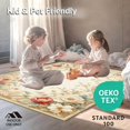 thumbnail image 4 of ODIKA 4'x6' Machine Washable Non-Slip Area Rug, Vintage Floral Floor Art High Traffic Rug, Beige, 45286, 4 of 7