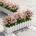 thumbnail image 6 of Artificial Violet Bouquets, Artificial Eucalyptus Floral Stems for Garden Decor, Realistic Plastic Flower Bundles for Vases and Window Boxes, 2 Pieces, SouMaox, 6 of 6