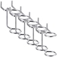 thumbnail image 1 of OUNONA 5pcs Peg Board Organizer Accessories Iron Silver Double-ring for Garage, 1 of 8