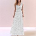 thumbnail image 2 of WILLBEST Vestidos De Verano Para Mujer Vestido Informal Sin Mangas Con Cuello En V Y Lunares Para Mujer, Estilo Bohemio, Fluido, Cómodo, Para Uso Diario, Atuendo De Vacaciones, Estilo Básico, 2 of 4
