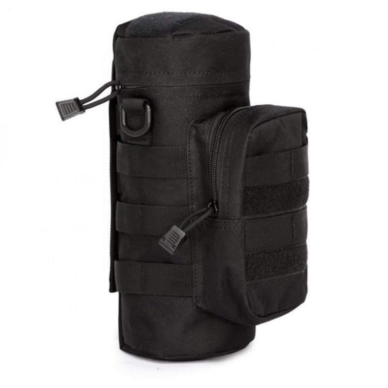 Tactical Molle Military Zipper Utility Kettle Water Bottle Pouch Bag for Hiking 