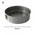 thumbnail image 5 of Spring Form Cake Mold 1pc - Carbon Steel Removable Bottom Bakeware Set - Durable, Heavy Duty - Multipurpose Use Baking Pans - Dishwasher Safe, 5 of 9