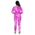thumbnail image 3 of Just Love Women's Tie Dye Two Piece Pajama Set (Tie Dye Pink, X-Large), 3 of 3