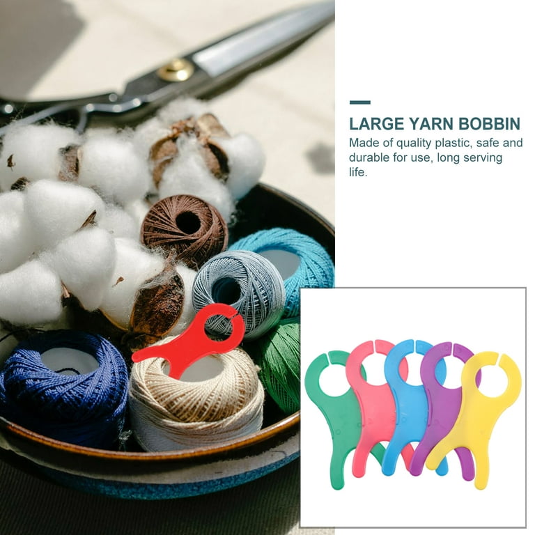 Large Colourful Yarn Bobbins Spools And Small Winding Plate - Temu
