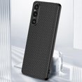 thumbnail image 5 of Para Sony Xperia 1 V Funda De Teléfono De Fibra De Carbono Cubierta Protectora Ultra Delgada Para PC Dura - Oro Carbono, 5 of 5