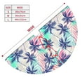 thumbnail image 3 of KLL 48" Christmas Tree Skirt Palm Leaves Xmas Tree Skirts Mat for New Year Xmas Holiday Party Indoor Outdoor Home Decoration, 3 of 7