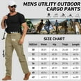 thumbnail image 6 of Asfixiado Cargo Pants for Men Fishing Hiking Trousers Outdoor Lightweight Work Construction Pants Khaki (No Belt), 6 of 6