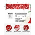 thumbnail image 5 of Red Christmas Fireplace Mantle Scarf, Xmas Snowflakes Winter Pine Tree Deer Mantel Cover Table Runner for Home Living Room Door Window, Indoor Outdoor Holiday Party Decor 17" x 60", 5 of 6