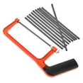 thumbnail image 1 of 1 Juego de sierra manual para carpintería, sierra para metales pequeña en forma de U, herramienta de sierra portátil para mano pequeña, sierra para metales para hacer madera, 1 of 4