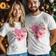 thumbnail image 3 of Mens T Shirts Valentine's Day Flower Love Short Sleeve Casual Men's Tee Tops Graphic T-Shirts for Teen Boys/Men, 3 of 8