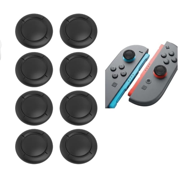 Joystick Replacement Caps Compatible with Switch 2, 8 Pcs Silicone Thumb Stick Covers Compatible withNS2 Joy-Con Controller, Repair & Protection for Gaming