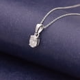 thumbnail image 5 of 1 Carat Moissanite Diamond E Color VS1 Clarity Brilliant Cut 925 Sterling Silver Solitaire Women Valentines Day Gifts Necklace, 5 of 8