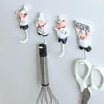 thumbnail image 4 of Lindo Chef De Dibujos Animados Resina Autoadhesivo De Pared s De Puerta De Pared s Sostenedor De La Toalla Organizador De Almacenamiento 2 Colco Resina Wall Hook, 4 of 8