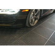 Techno-Loc 18 in. x 18 in. Perforated Black Garage Floor Tiles (40.5 sq.ft.) (18 tiles per box)