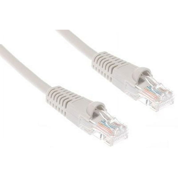 ECore Cables 10 FT Cat5e Ethernet Patch Cable - Snagless Boot - Gray - RJ45 EC530-10 GY