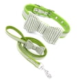 thumbnail image 2 of Methold Collar ajustable para cachorros y mascotas, pajarita para gatitos, Collar con correa para el cuello para gatos y perros Suministros para perros Verde verde S, 2 of 4