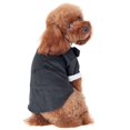 thumbnail image 3 of Camisa para perro, ropa para cachorros, ropa para perros pequeños, traje elegante, pajarita, camisa formal de boda con corbata negra, pajarita de boda para perro príncipe, 3 of 5
