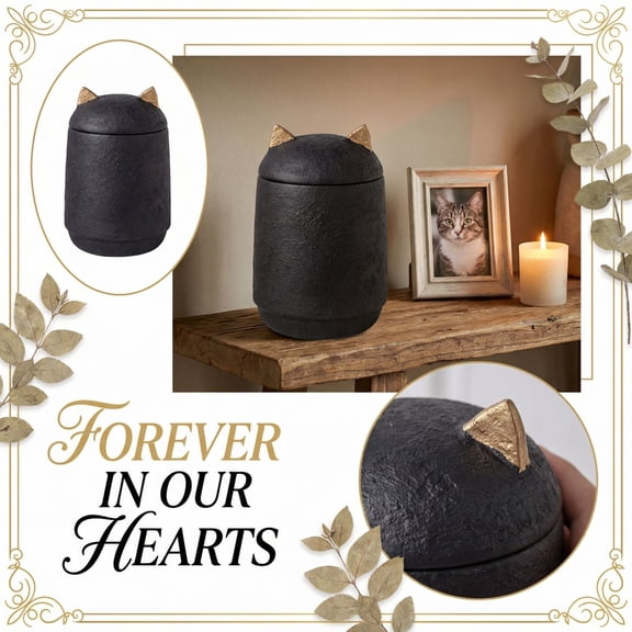 Creative Pet Memorial Urn, Sturdy Cement Urn for Dog and Cat Ashes, Artistic Pet Aftercare Remembrance Tribute, Elegant Memorial Urn for Small Medium Pets, One Size, Multiple Colors, 1Pc