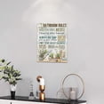 thumbnail image 3 of Bathroom Decor Wall Art, Bathroom Rules Wall Decor, Rustic Bathroom Rules Canvas Prints Signs Farmhouse Wall Decor Wood Background Bathroom Pictures Artwork Framed Bath Laundry Room Home Decorations, 3 of 6