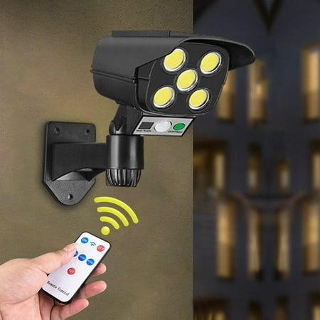 

Simulated Monitoring Fake Camera Solar Induction Wall Lamp LED Strong Light Antis Theft Street Lamp Remote Control Wireless Monitoring for Home Lightning Deals of Today
