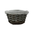 thumbnail image 5 of Premium Handmade 6" Antique Grey Willow Basket with Cloth Liner – Small Wicker Basket for Bread, Serving, Storage & Organization for Kitchen, Countertop, Rustic Home Décor by The Lucky Clover Trading, 5 of 9