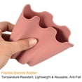 thumbnail image 4 of Unique Bargains 4' Silicone Round Flower Pot Planter Decorative Container, Pink 4 Pack, 4 of 5
