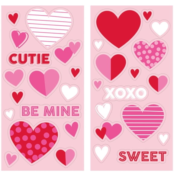 Valentine's Day Value Stickers 8 Sheets Per Pack