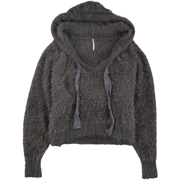 Free People Light As A Feather Sudadera con Capucha para Mujer, Gris, Small Free People Sudadera