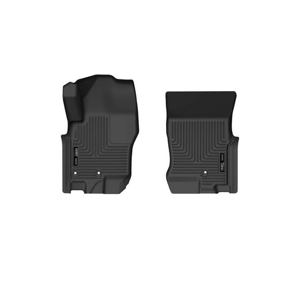 Husky Liners 52331 X-Act Contour Floor Liners Fits 2008-2021 Nissan Frontier Crew Cab & King Cab and 2009-2012 Suzuki Equator Crew & Extended Cab Front Row 2 Pc Black