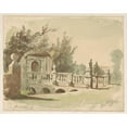 thumbnail image 3 of Jan Striening 24x20 Black Modern Framed Museum Art Print Titled - Gate of the Slot Van Heemstede (1865), 3 of 5