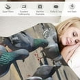 thumbnail image 3 of ONETECH  Rock Pigeons Sherpa Throw Blanket, 3 of 6