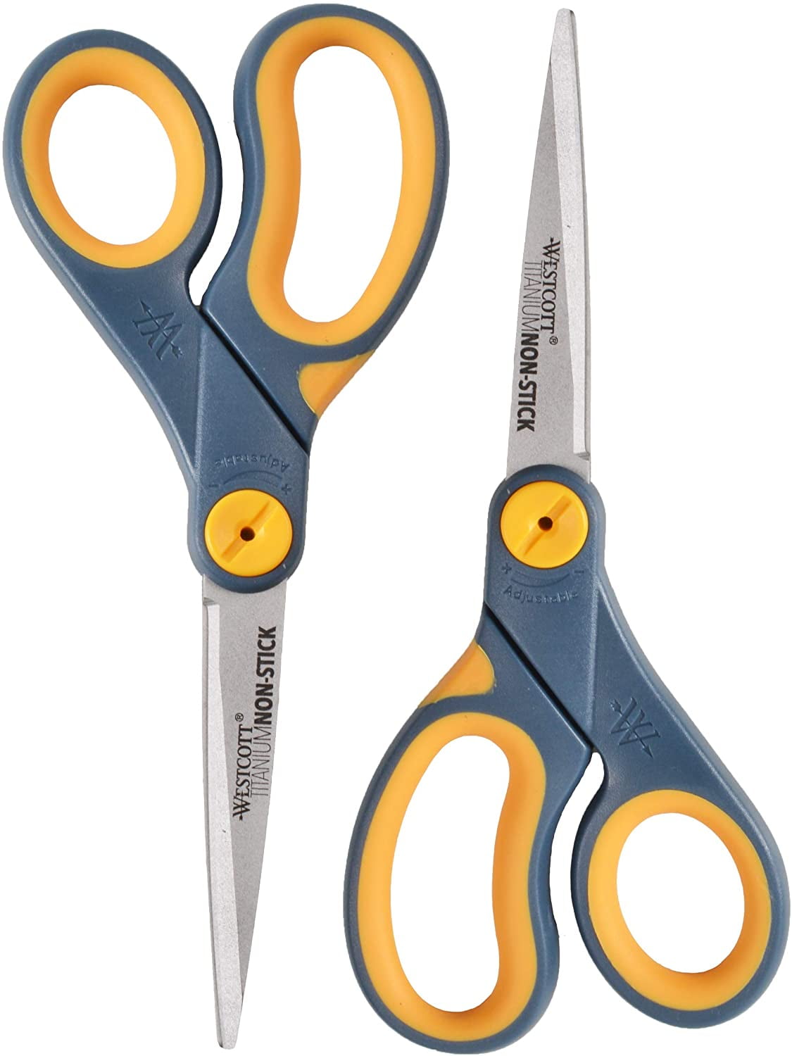 Westcott 8" Straight Titanium Bonded Non Stick Scissors, 2 Pack (16550