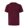 thumbnail image 3 of Next Level Boys' Maroon Cotton Premium Short-sleeved Crew T-shirt, 3 of 3