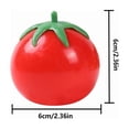 thumbnail image 3 of 1Pcs Fruit Squishy Toys Tomato Stress Balls for Adults and Kids Squishy Fidget Toy Sticky Sensory Stress Relief Toy Slow Rising Tomato Squishies for Office Classroom Prize Party Favors, 3 of 9