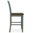 thumbnail image 6 of Furniture of America Donia Wood Counter Chair- Set of 2, Antique Green, 6 of 8